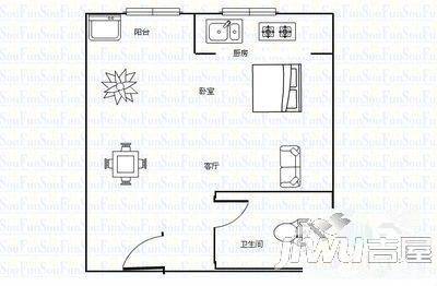 永丰心座1室0厅0卫40.4㎡户型图