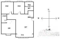 云帆都市嘉园3室2厅2卫135㎡户型图