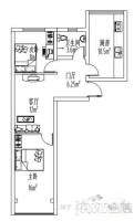 隆达小区2室2厅1卫户型图