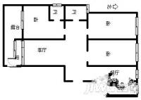 丰泽家园3室2厅1卫103㎡户型图
