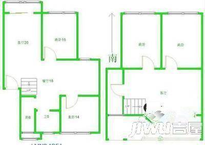 中凯丁香苑3室2厅2卫151㎡户型图