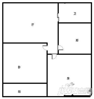 惠工小区3室2厅1卫户型图