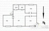 湖新苑3室2厅1卫126㎡户型图