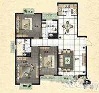 长城花园3室2厅1卫166㎡户型图