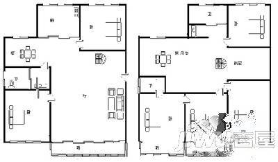 华裕小区6室3厅3卫236㎡户型图