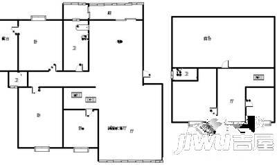 华裕小区6室3厅3卫236㎡户型图