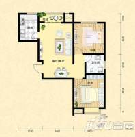 商业大厦家属院2室2厅1卫74㎡户型图