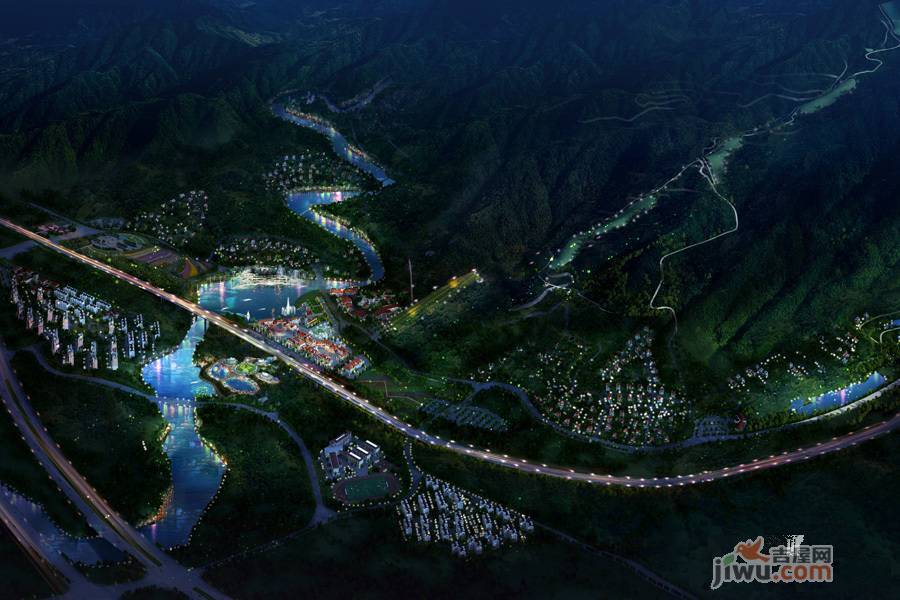 青龙山国际生态示范区效果图图片