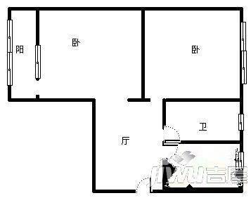 西部荣成2室2厅1卫户型图