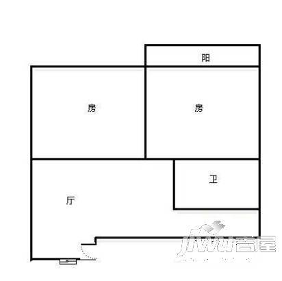 金祥花园2室2厅1卫户型图