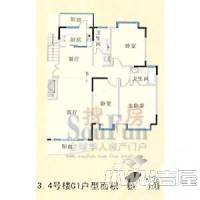 吉祥花园商业街3室2厅2卫132.9㎡户型图