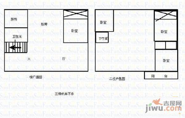 太阳城6室3厅3卫198㎡户型图