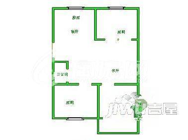 安淡新村3室2厅1卫户型图