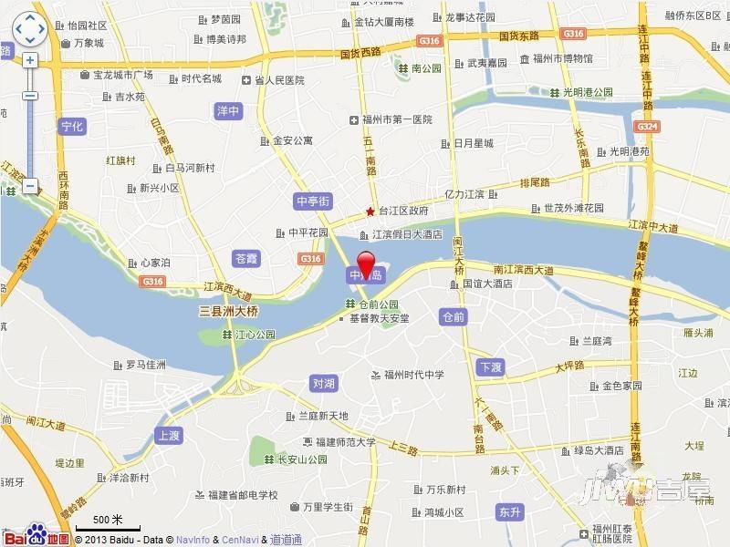 中州岛位置交通图图片