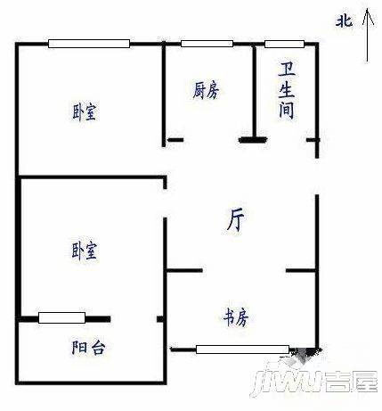 宁化新村3室1厅1卫户型图