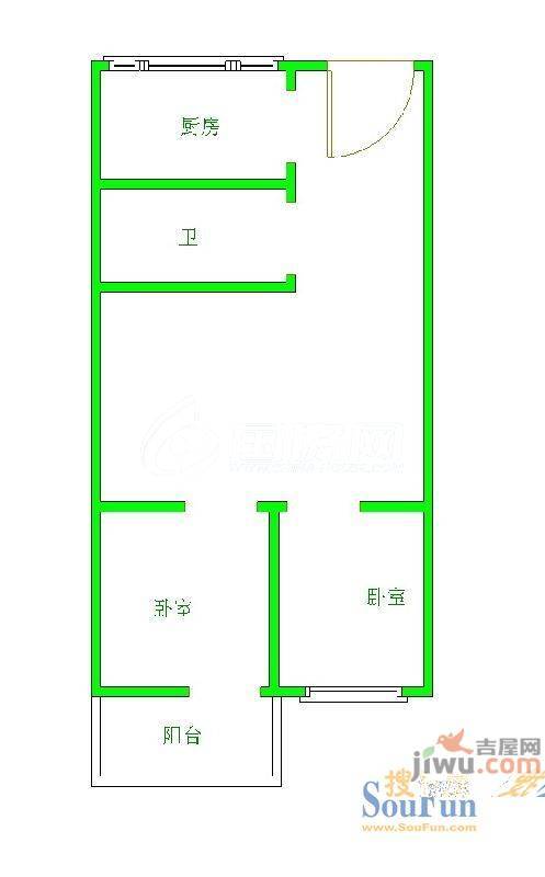 广宇新村3室2厅1卫户型图