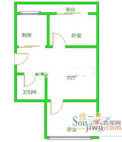 广宇新村3室2厅1卫户型图