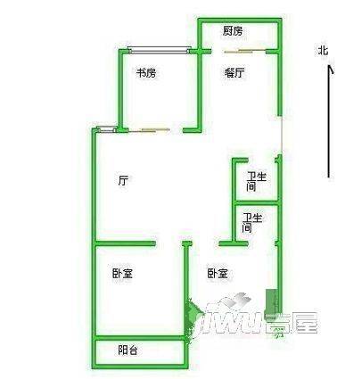 新园新村A区3室2厅1卫户型图