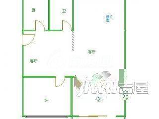 新园新村A区3室2厅1卫户型图