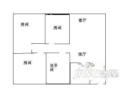 新园新村A区3室2厅1卫户型图