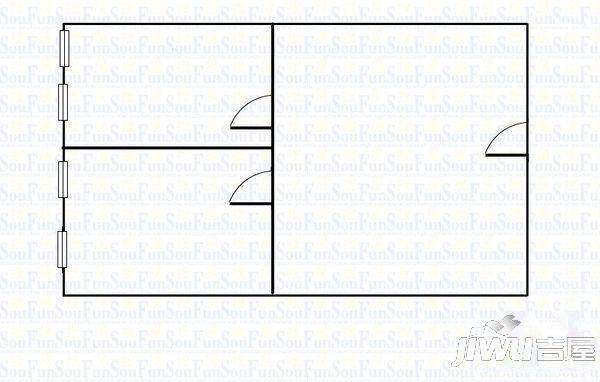 世界金龙大厦2室1厅1卫115㎡户型图