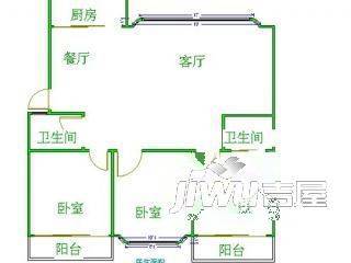 雅豪新都1室1厅1卫户型图