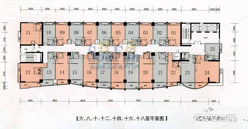 雅豪新都1室1厅1卫户型图