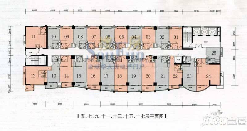 雅豪新都1室1厅1卫户型图