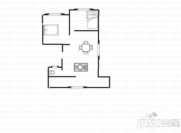 海员新村3室2厅1卫99㎡户型图