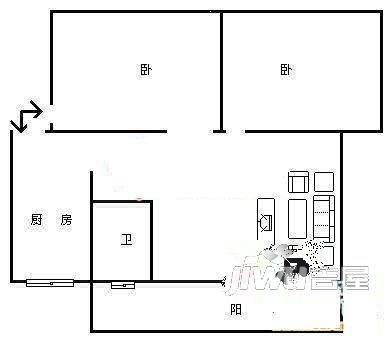 龙登天锦3室2厅2卫户型图