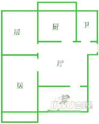 吉山新村3室2厅2卫94㎡户型图