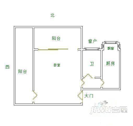 群升国际H区3室2厅2卫126㎡户型图