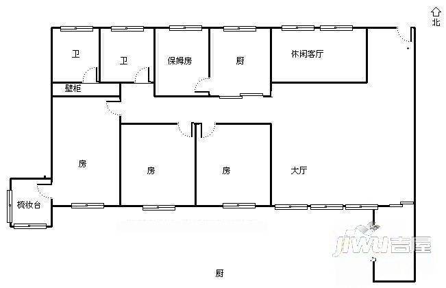 永恒商厦4室2厅2卫户型图