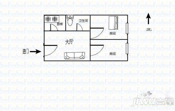 好林居3室2厅2卫121㎡户型图