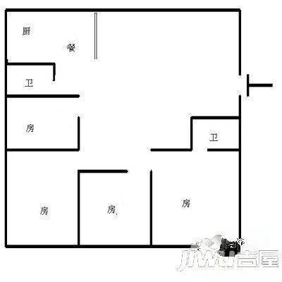 吉水苑4室2厅2卫143㎡户型图