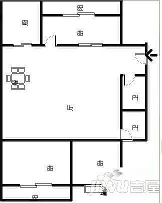 吉水苑4室2厅2卫143㎡户型图