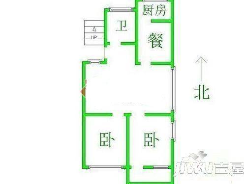福寿巷电信单位宿舍3室2厅1卫110㎡户型图