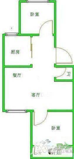 福寿巷电信单位宿舍3室2厅1卫110㎡户型图