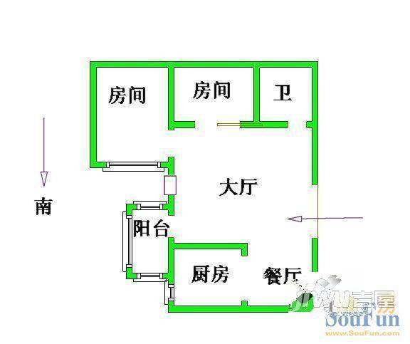 金屏新苑3室2厅2卫116㎡户型图