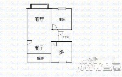 文锦佳园2室2厅1卫81㎡户型图