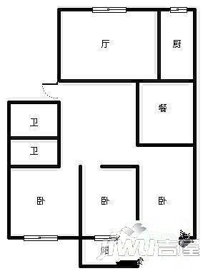 文锦佳园2室2厅1卫81㎡户型图