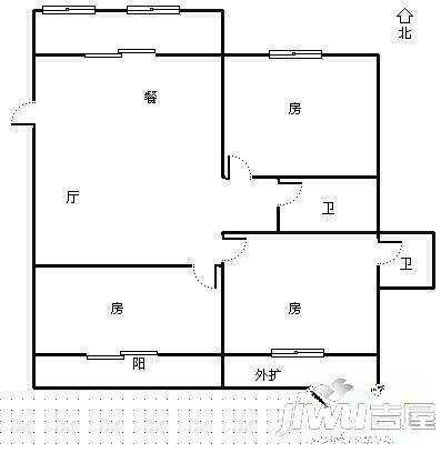 梦茵园4室2厅2卫140㎡户型图