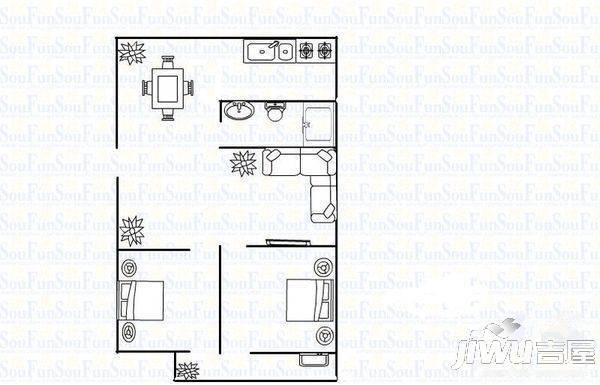 闽侯甘蔗福龙新村3室2厅2卫111㎡户型图