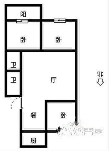 闽侯甘蔗福龙新村3室2厅2卫111㎡户型图