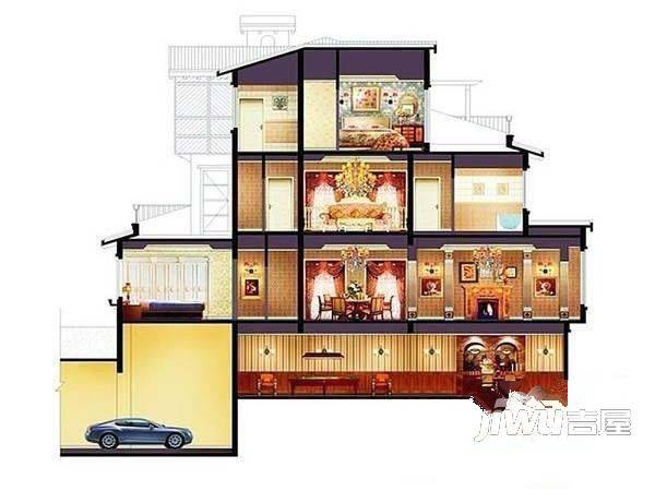 春江御园5室3厅3卫216㎡户型图