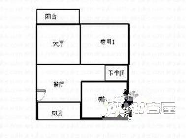 美岐新村二期2室1厅1卫户型图