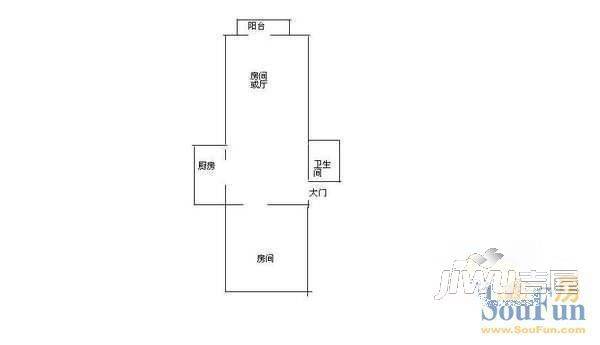 美岐新村二期2室1厅1卫户型图