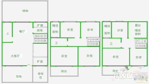 春江御园别墅4室2厅2卫210㎡户型图