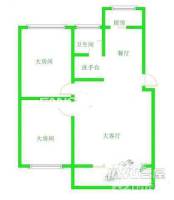 华金新村2室2厅1卫89㎡户型图