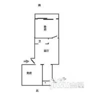 福寿新村2室1厅1卫61㎡户型图